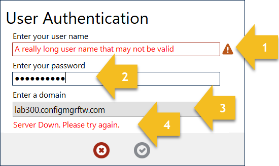 A UI++ UserAuth action dialog